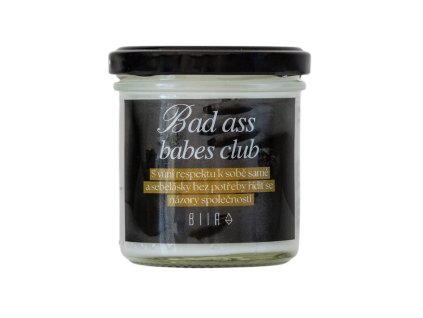 Svíčka Bad ass babes club (30 hodín) 160 ml