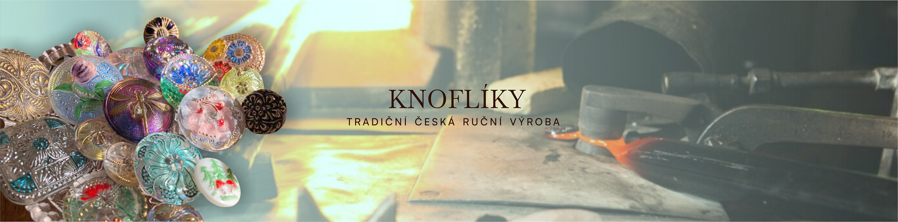 Skleněné knoflíky - tradiční výroba