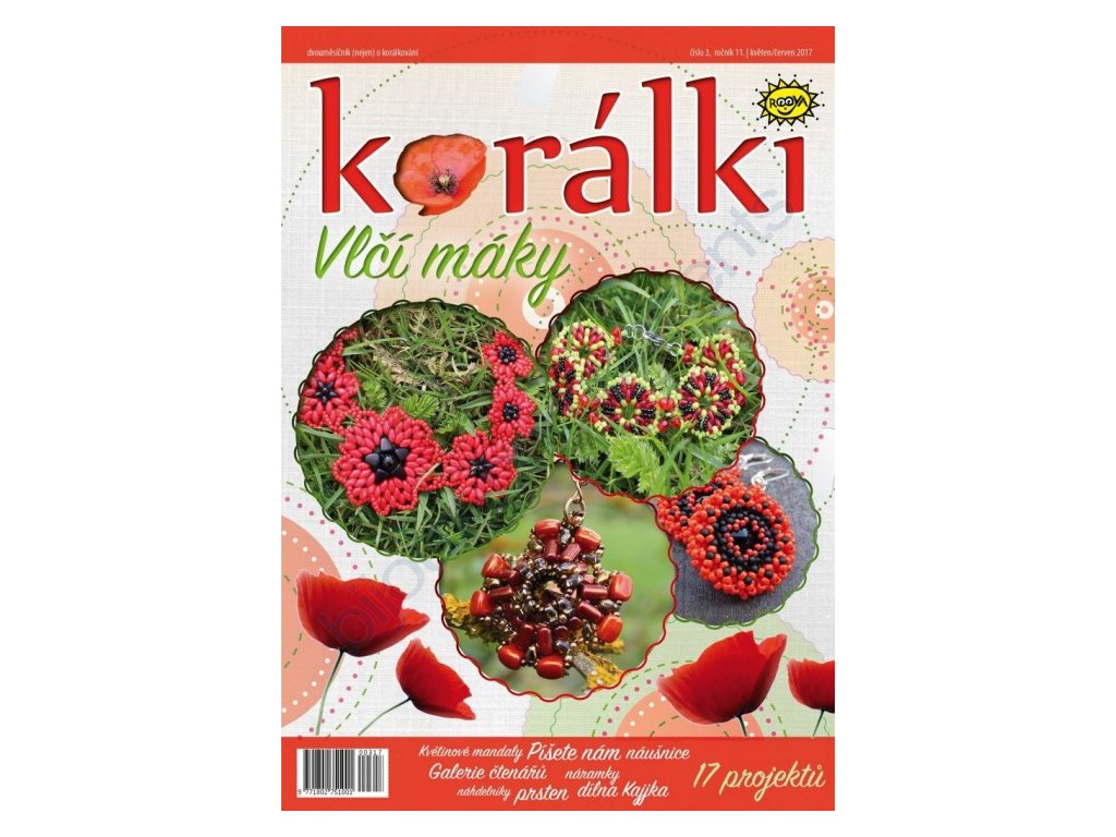 Časopis Korálki - číslo 3, ročník 11., květen/červen 2017 - Vlčí máky