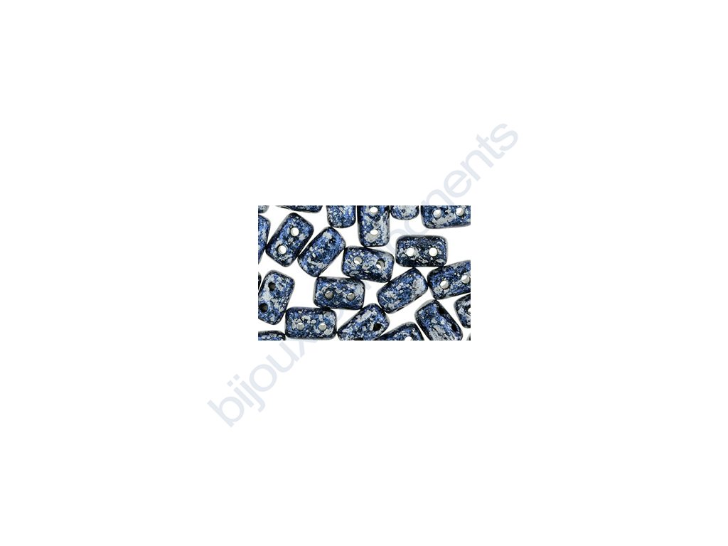 Matubo Rulla - dvoudírkový skleněný váleček, Tweedy Blue, 3x5 mm, 10 g