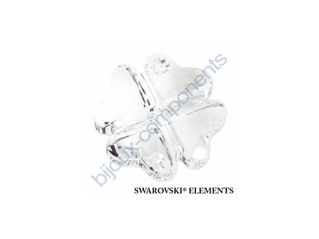 SWAROVSKI ELEMENTS přívěsek - Čtyřlístek, crystal, 28mm