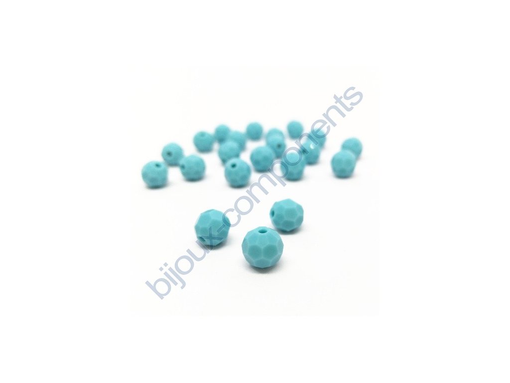 PRECIOSA - MC Bead Round, Turquoise, cca 4mm