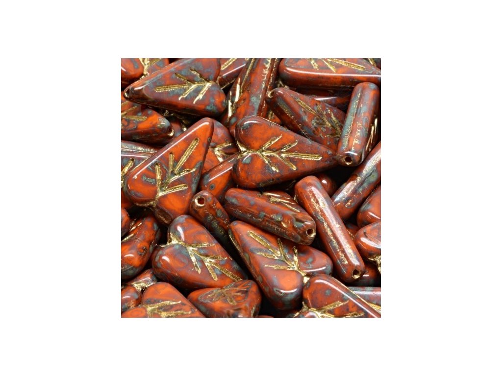 listecek srdicko oranzovo zlata