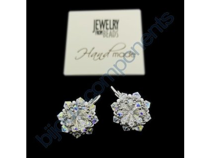 Dárková sada náušnic - obšívané rivoli Swarovski (krystal)
