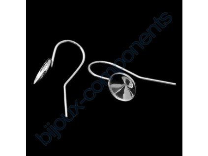 Afroháček s kotlíkem na rivoli 1122 SS39 (cca 8mm) s okrajem, cca 25x9mm