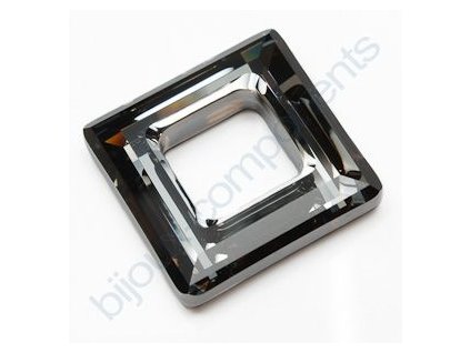 Swarovski tvarovka - čtverec, crystal silver night, 20mm