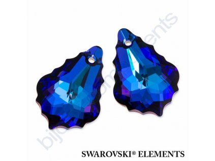 SWAROVSKI ELEMENTS barokní přívěsek, crystal helio, 22x15mm