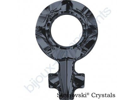 SWAROVSKI CRYSTALS přívěsek - symbol ženy, crystal silver night, 18x11,5mm