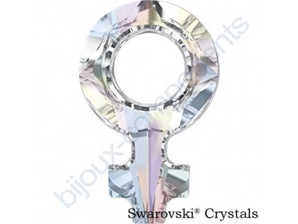 SWAROVSKI CRYSTALS přívěsek - symbol ženy, crystal AB, 18x11,5mm