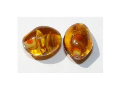 lampové korálky - ručně vinuté, cca 24x6mm