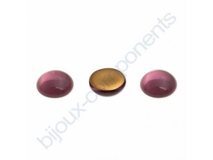 Kabošon kulatý, cca 10mm, světle amethystový