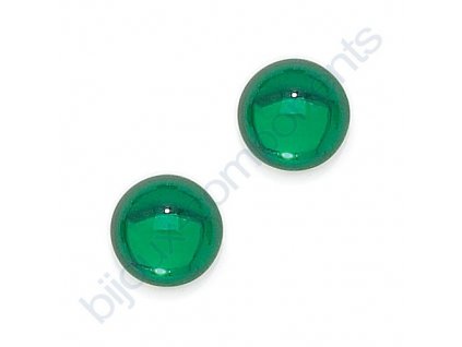 Kabošon kulatý, cca 3mm, zelenomodrý