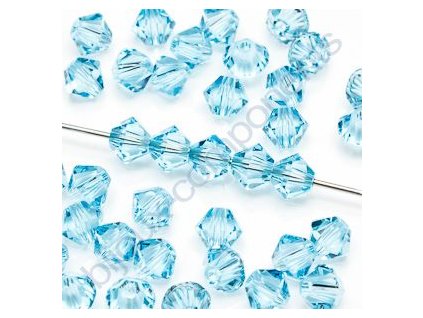 SWAROVSKI ELEMENTS XILION sluníčko, aquamarine, 3mm