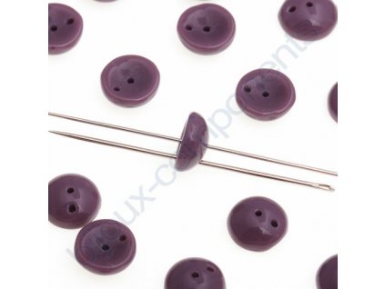 Piggy beads - české skleněné mačkané korálky - fialové