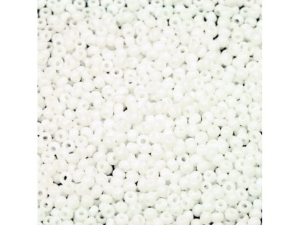 PRECIOSA rokajl - bílá křída, 8/0 cca 3mm