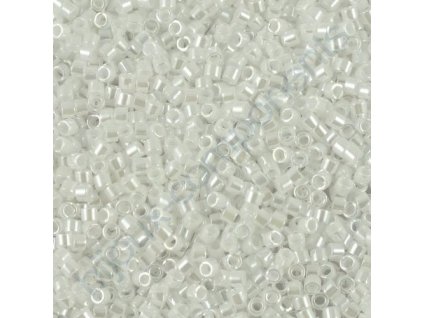 Miyuki Delica, Opaque White, vel.1,6 mm, průtah 0,8 mm