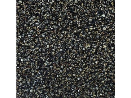 Miyuki Delica, Black Picasso, vel.1,6 mm, průtah 0,8 mm