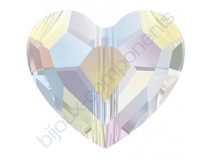 SWAROVSKI CRYSTALS Love Bead - korálek, crystal AB, 12mm