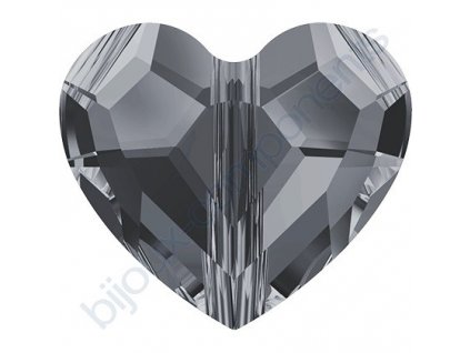 SWAROVSKI CRYSTALS Love Bead - korálek, crystal silvernight, 12mm