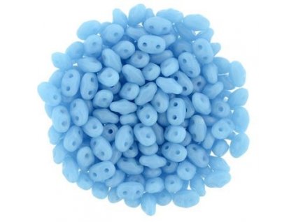 Matubo Miniduo, blue turquoise, 2,5x4 mm, průtah 0,7 mm, 5 g