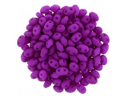 Matubo Miniduo,neon dark purple, 2,5x4 mm, průtah 0,7 mm, 5 g