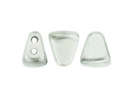 Matubo NIB-BIT, matte metallic silver, 6x5 mm, 5 g