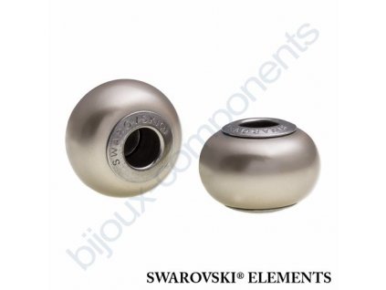 SWAROVSKI ELEMENTS BeCharmed Pearl - crystal platinum pearl steel, 14mm