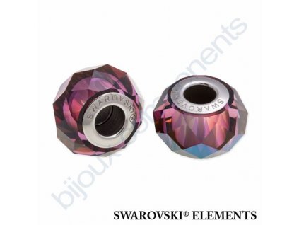 SWAROVSKI ELEMENTS BeCharmed Briolette - crystal lilac shadow steel, 14mm