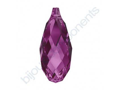 SWAROVSKI CRYSTALS přívěsek - Briolette, fuchsia, 13x6,5mm