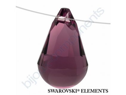 SWAROVSKI ELEMENTS přívěsek - Cabochette, amethyst, 13mm