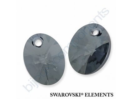 SWAROVSKI ELEMENTS přívěsek - XILION ovál, crystal blue shade, 12mm