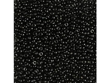 PRECIOSA rokajl 8/0 - černý, 8/0 cca 2,9 mm