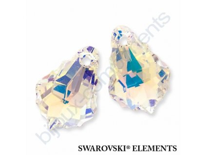 SWAROVSKI ELEMENTS přívěsek - barokní přívěsek, crystal AB, 16x11mm