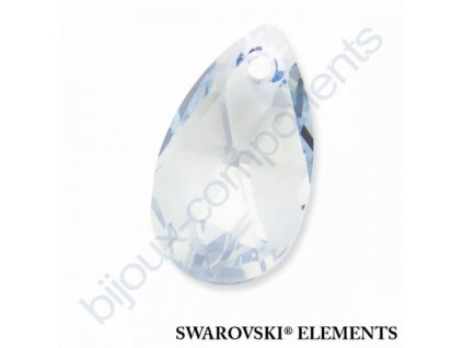SWAROVSKI ELEMENTS přívěsek - hruška, crystal blue shade, 16mm