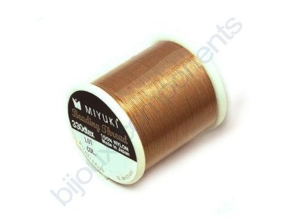 Nylonová nit Miyuki v barvě zlaté, 50 m, tloušťka 0,20 mm