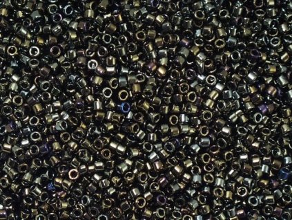 TOHO Treasure, Metallic Iris Brown, vel.1,8 mm, průtah 0,9 mm, 5 g (cca 500 ks)