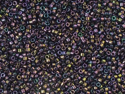 TOHO Treasure, Metallic Iris Purple, vel.1,8 mm, průtah 0,9 mm, 5 g (cca 500 ks)