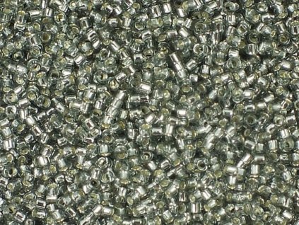 TOHO Treasure, Silver Lined Black Diamond, vel.1,8 mm, průtah 0,9 mm, 5 g (cca 500 ks)