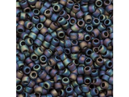 TOHO rokajl, Opaque Rainbow Frosted Rainbow Iris, vel.1,5 mm, průtah 0,5 mm