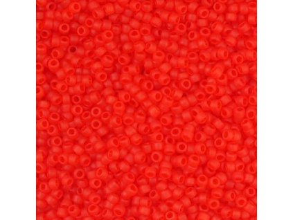 TOHO rokajl, Transparent Frosted Lt.Siam Ruby, vel.1,5 mm, průtah 0,5 mm