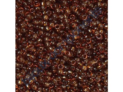 TOHO rokajl, Transparent Smoky Topaz, vel.1,5 mm, průtah 0,5 mm