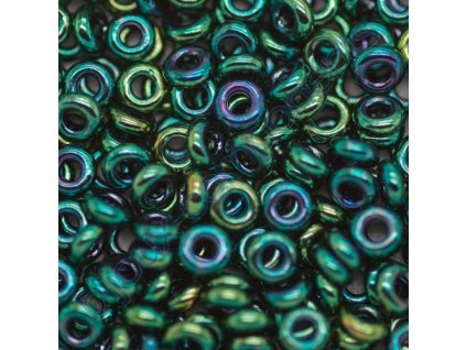 TOHO rokajl, demi round, Higher-Metallic June Bug,vel.3 mm, průtah 1,15 mm