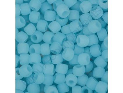 TOHO rokajl, Ceylon Frosted Aqua, vel.3,1 mm, průtah 1,3 mm
