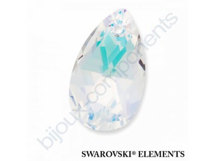 SWAROVSKI ELEMENTS přívěsek - hruška, crystal AB, 22mm