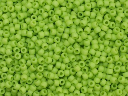 TOHO rokajl, Opaque Frosted Sour Apple, vel.3,1 mm, průtah 1,3 mm