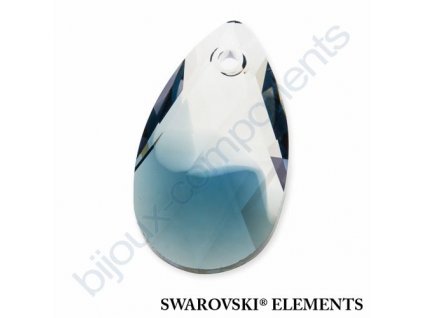 SWAROVSKI ELEMENTS přívěsek - hruška, crystal - montana blend, 22mm