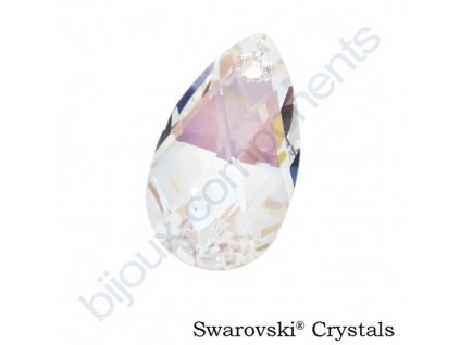 SWAROVSKI CRYSTALS přívěsek - hruška, crystal shimmer, 22mm