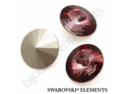 SWAROVSKI ELEMENTS kameny - Rivoli Chaton, crystal antique pink, 16mm
