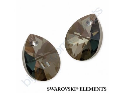 SWAROVSKI ELEMENTS přívěsek - XILION hruška (mini), crystal iridescent green, 10mm