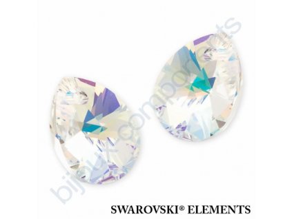SWAROVSKI ELEMENTS přívěsek - XILION hruška (mini), crystal AB, 12mm